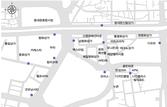 동대문 시장 주요지점의 통행량 변화(통행량 측정 지점)