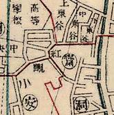 고갯마루 명칭 마을의 지도상 표기 양상(홍현) 